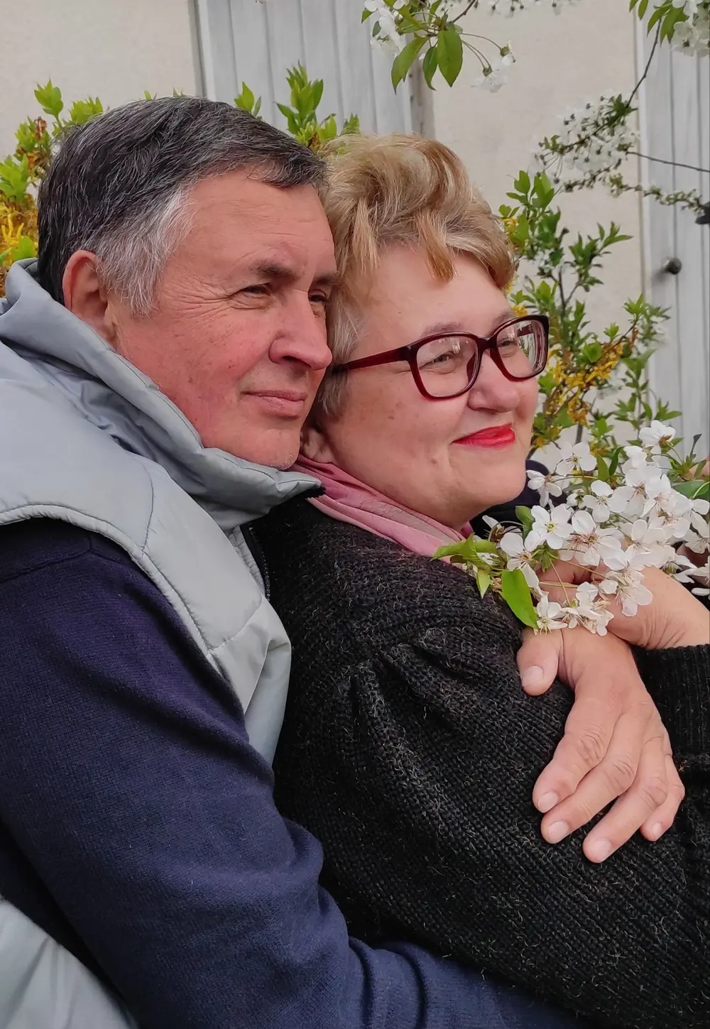 Pareja madura sonriendo